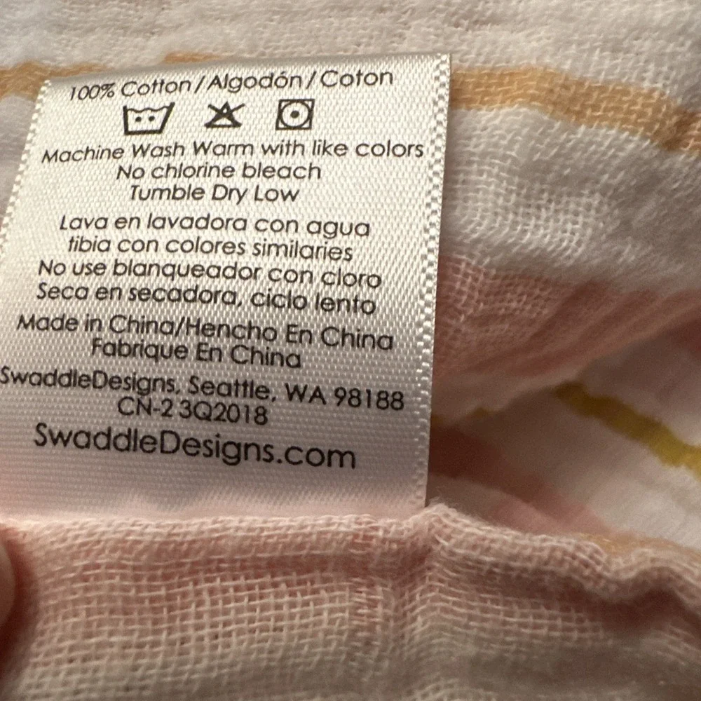 Set Of 4 Swaddle Designs Swaddler‎ Blankets 100% Cotton